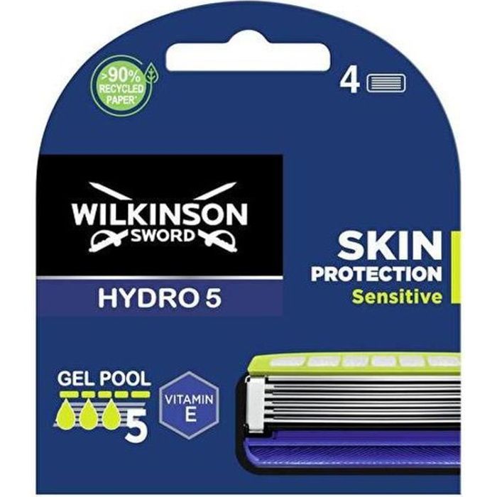 WILKINSON SWORD Lames de rasoir 5 lames Hydro5 Sensitive - x4