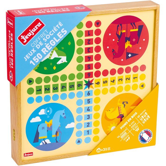 Image secondaire de Coffret de Jeux Classiques JEUJURA - 150 Règles pour Petits et Grands