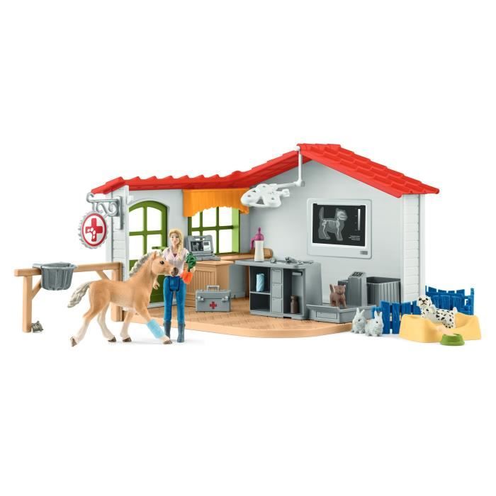 Schleich - Cabinet vétérinaire avec animaux - 42502