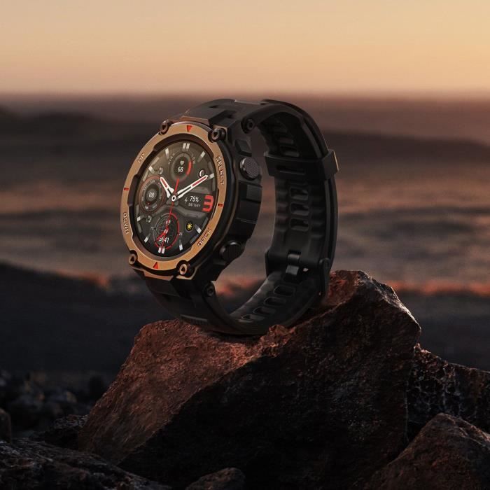 AMAZFIT T-Rex Pro - Montre connectée - Noir
