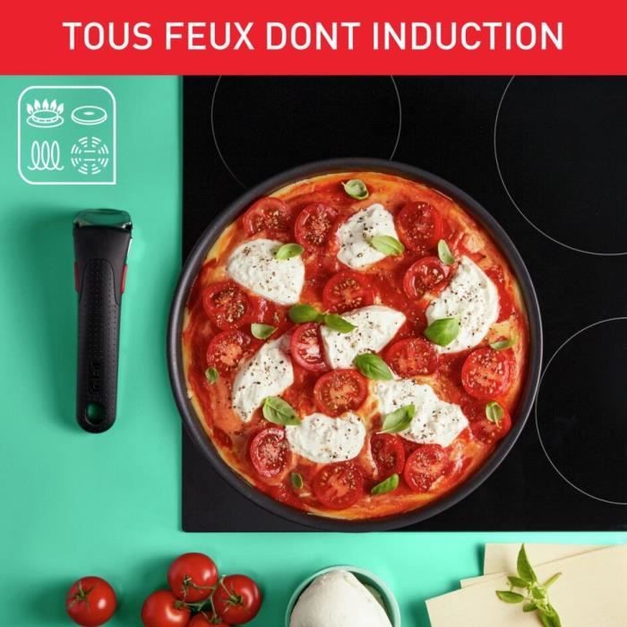TEFAL INGENIO Batterie de cuisine 10 pieces, Induction, Revetement antiadhésif résistant, Cuisson saine, Fabriqué en France L3989502