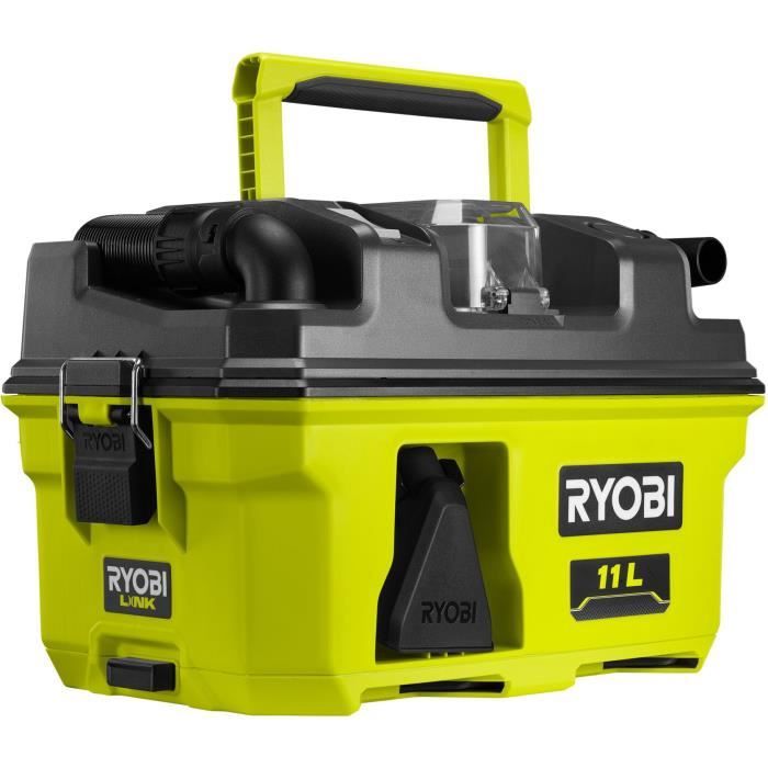 RYOBI - 18V ONE+ Workshop Vacuum Cleaner - 11.8 kPa - 11 L Collector - With Accessories & Adapter for ONE+ Tools - RV1811