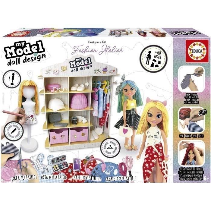 MY MODEL DOLL DESIGN FASHION ATELIER - EDUCA - Gioco di styling - 19350