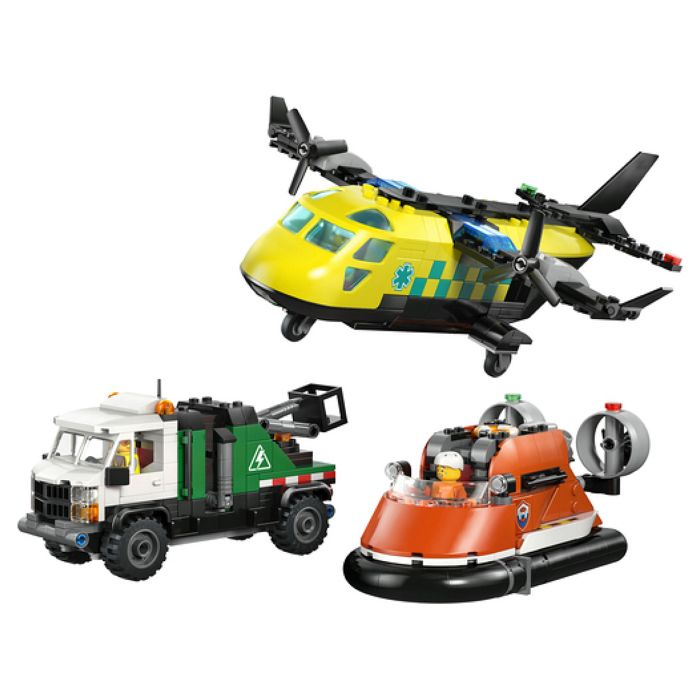 Image secondaire de LEGO City 3-en-1 : Avion, Camion d'Assistance et Aéroglisseur Modulables