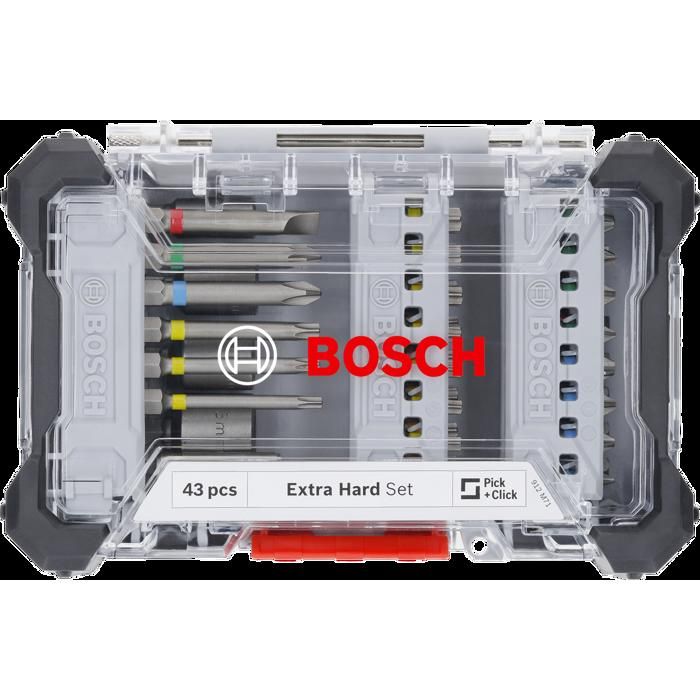 Image secondaire de Coffret d'embouts de vissage - Bosch - 2607017723 - 43 pieces - Acier S2 - Boîte Pick and Click