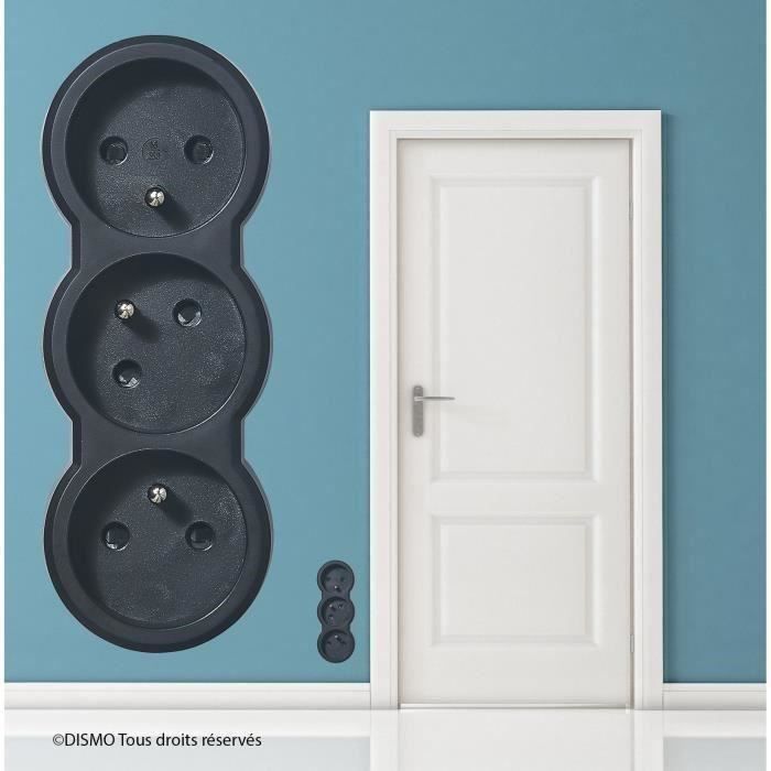 LEGRAND Fiche multiprise 16 A 3x2 P+T 3 sorties frontales noir