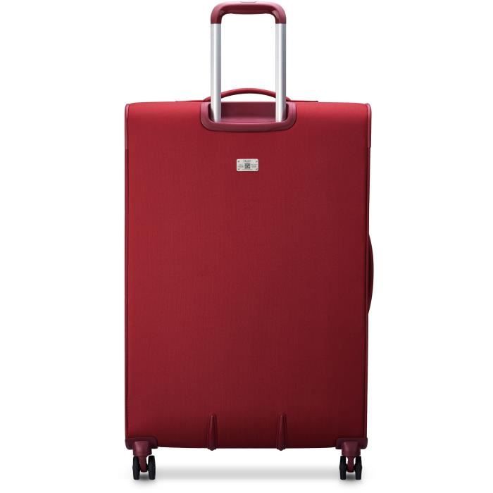 DELSEY PIN UP 5 - Lot de 3 Trolley T55 cabine slim 2 roues + T66/76 Trolley 4 doubles -  Extensibles - Rouge