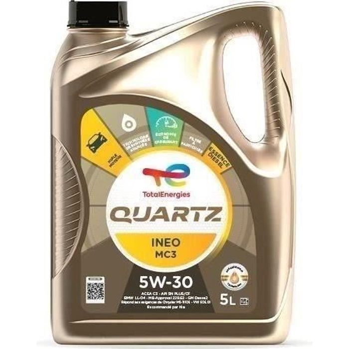 TOTAL ENGINE OIL 5L QUARTZ INEO MC3 5W30