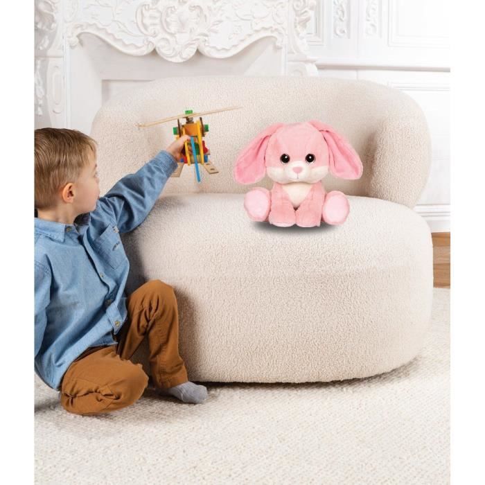 Image secondaire de Lapin en Peluche Rose Puppy Eyes - GIPSY TOYS - 22 cm