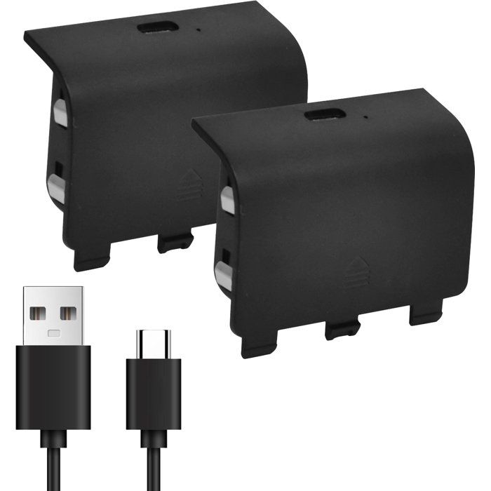 Image secondaire de Kit Play & Charge pour 2 manettes Xbox Series - ONLAN - Noir