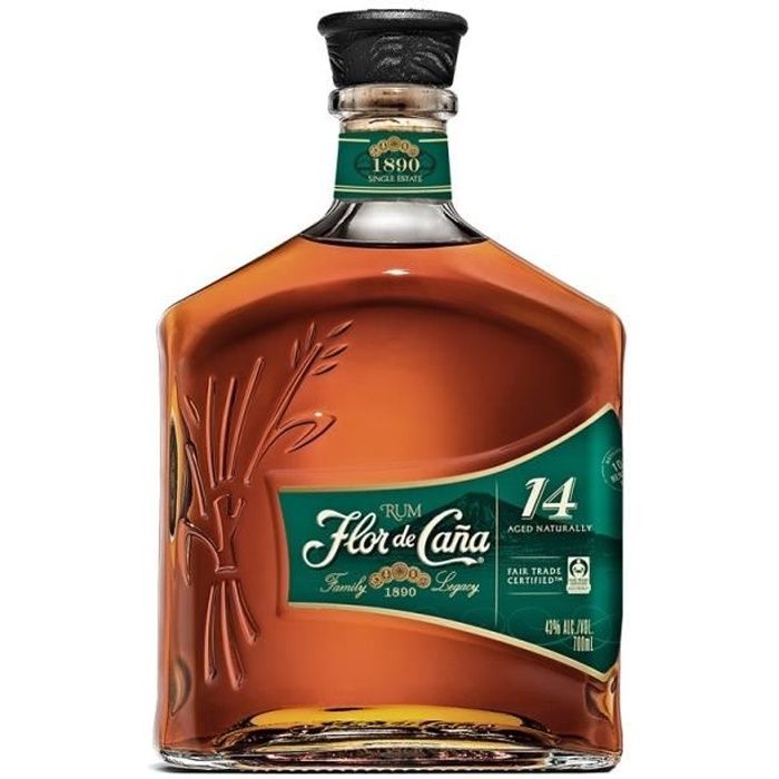 Flor de Caña - 14 ans - Rhum Vieux - Nicaragua - 43,0% Vol - 70cl avec etui