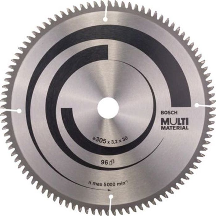 Lama per sega circolare BOSCH PROFESSIONAL in metallo duro 305 x 30 x 3,2 mm (96 denti) - Multimateriale