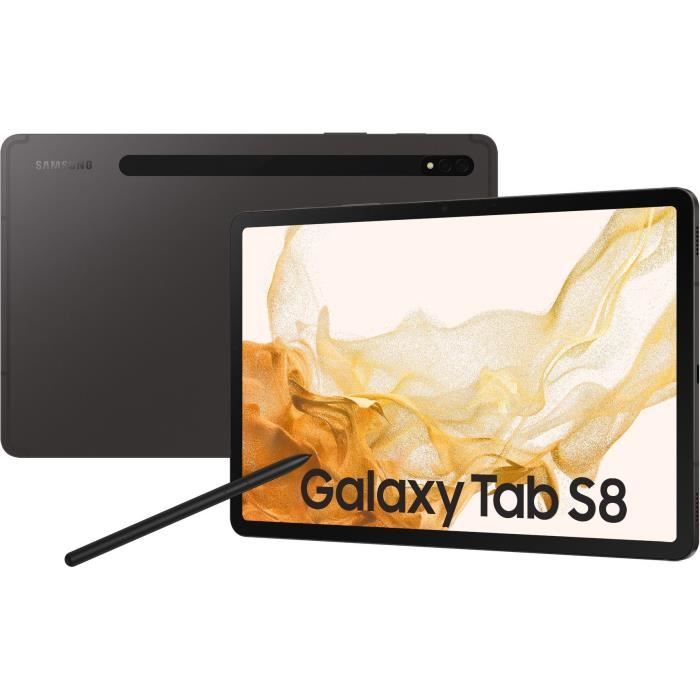 Tablette Tactile - SAMSUNG - Galaxy Tab S8 - 11 - RAM 8Go - 256 Go - Anthracite - 5G - S Pen inclus