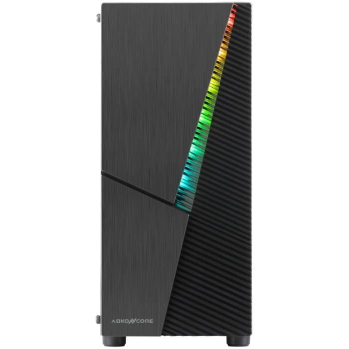 ABKONCORE C700 Noir - Boitier sans alimentation - Moyen tour - Format ATX