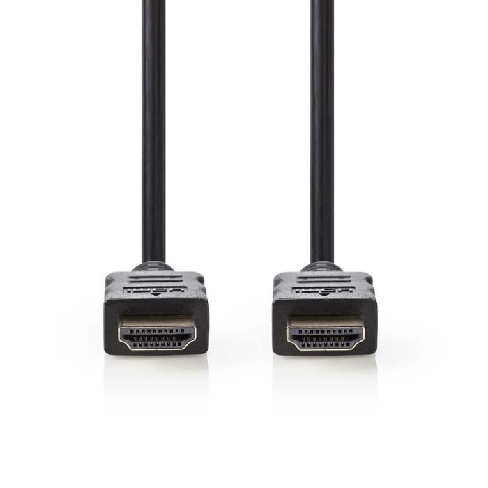 NEDIS High Speed HDMI™ Cable with Ethernet - HDMI™ Connector  -  HDMI™ Connector - 1.0 m - Noir