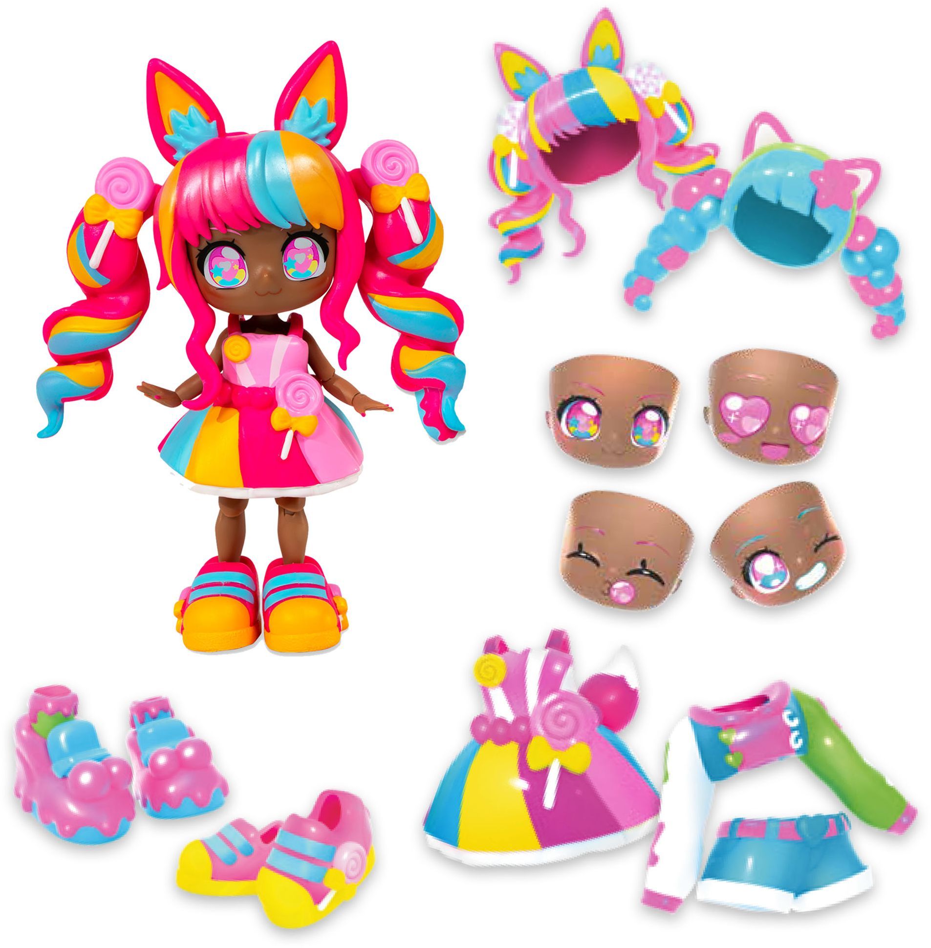 Image secondaire de Poupée Personalisable - BANDAI - Animakii - HEA26351 - Lollipop et Bubblegum