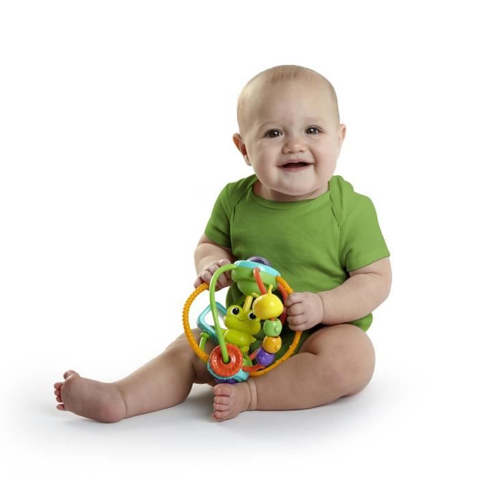 BRIGHT STARTS Jouet balle d'éveil Clack & Slide