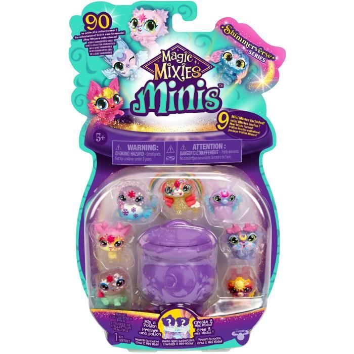 Confezione da 9 mini figure - MISCELE MAGICHE - Mini creature collezionabili, calderoni e ingredienti inclusi