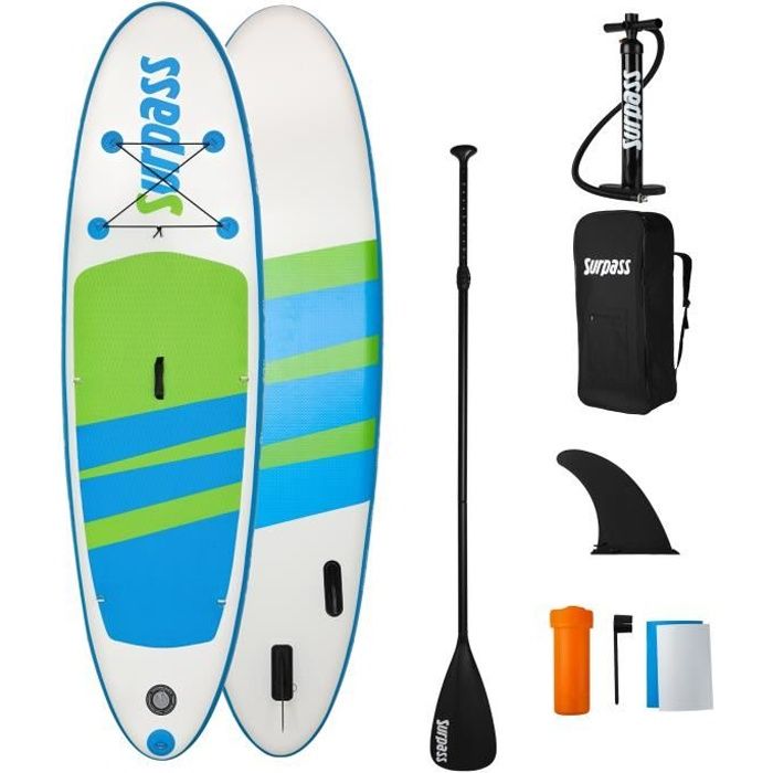 SURPASS - Kit Paddle gonflable Mako -  275x76x15cm - 95kg max