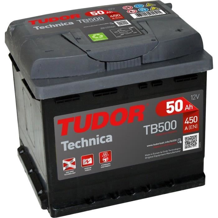 Batterie Tudor Technica 50Ah/450A (TB500)