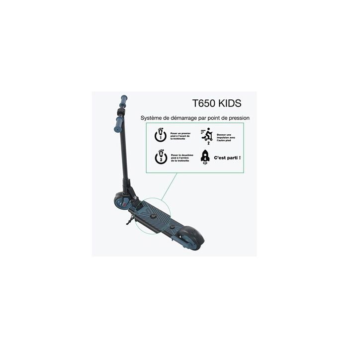 Image secondaire de Trottinette électrique Wispeed Trottinette électrique enfant WISPEED T650 BLEU