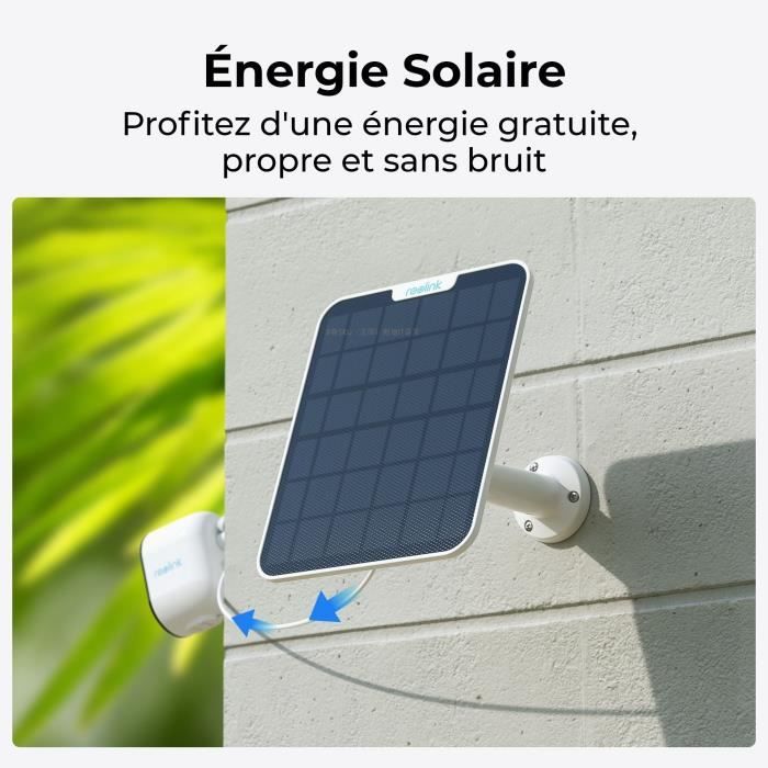 Image secondaire de Panneau solaire - REOLINK - SR3 - 5,8 W - Blanc