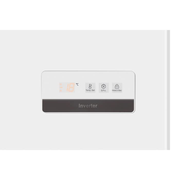 HAIER HCE519F - Congélateur coffre - 519L - Froid Statique - L165 x H84,5 cm - Blanc