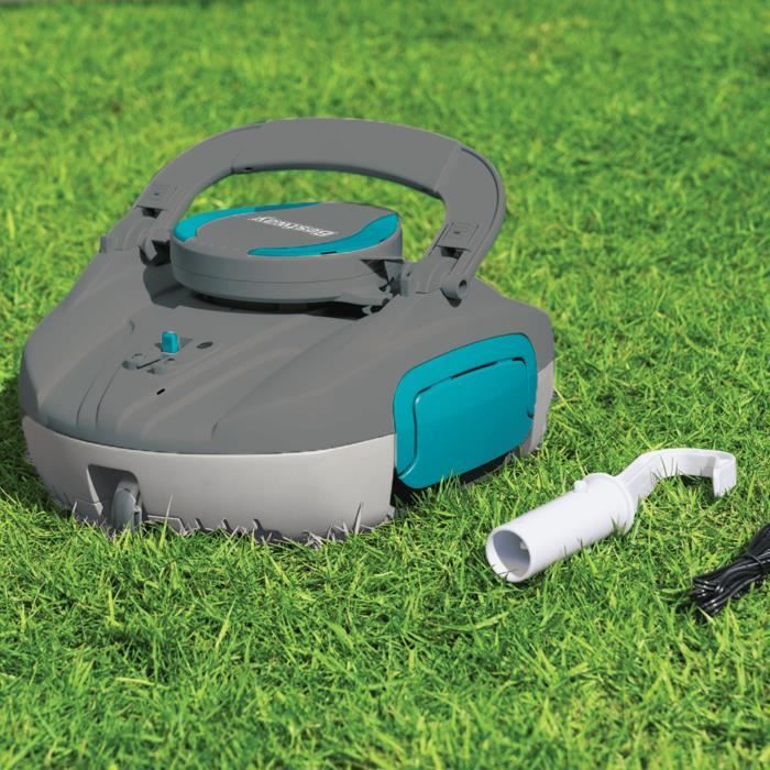 Robot aspirateur - Bestway - Cristal - Rechargeable et autonome - 10m²