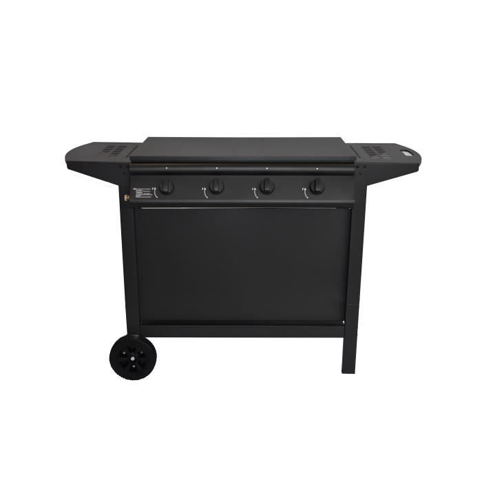 Image secondaire de Barbecue à Gaz GRILL GARDEN Noir 4 Brûleurs avec Capot de Protection