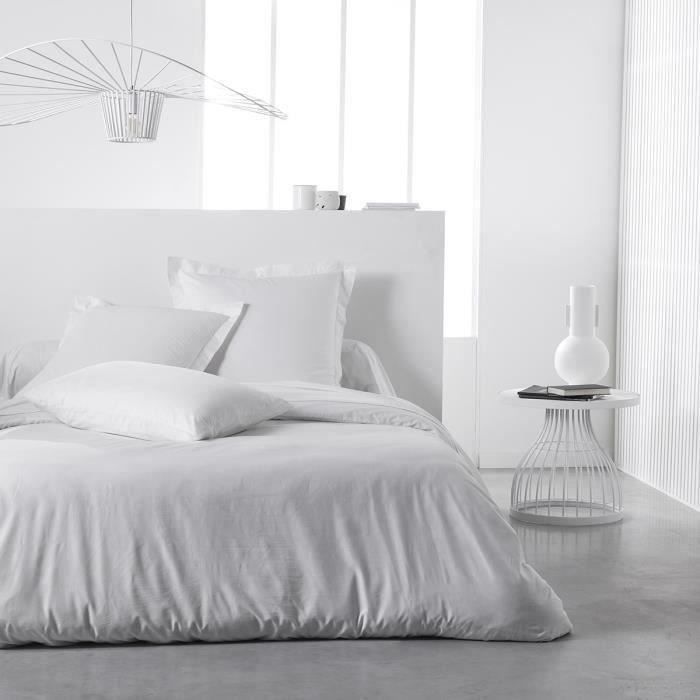 Oggi Copertura Duyt essenziale - 240 x 260 cm - 2 persone - 100% une cotone - gesso