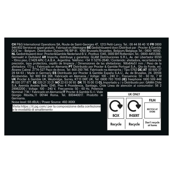 Rasoir électrique BRAUN Series 5 - Noir - Autonomie 50 minutes - Charge rapide 5 minutes