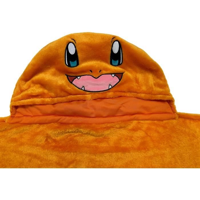 Image secondaire de Plaid a capuche 3D - POKEMON - Salameche - 120 x 150 cm - Ultra doux - Coloré