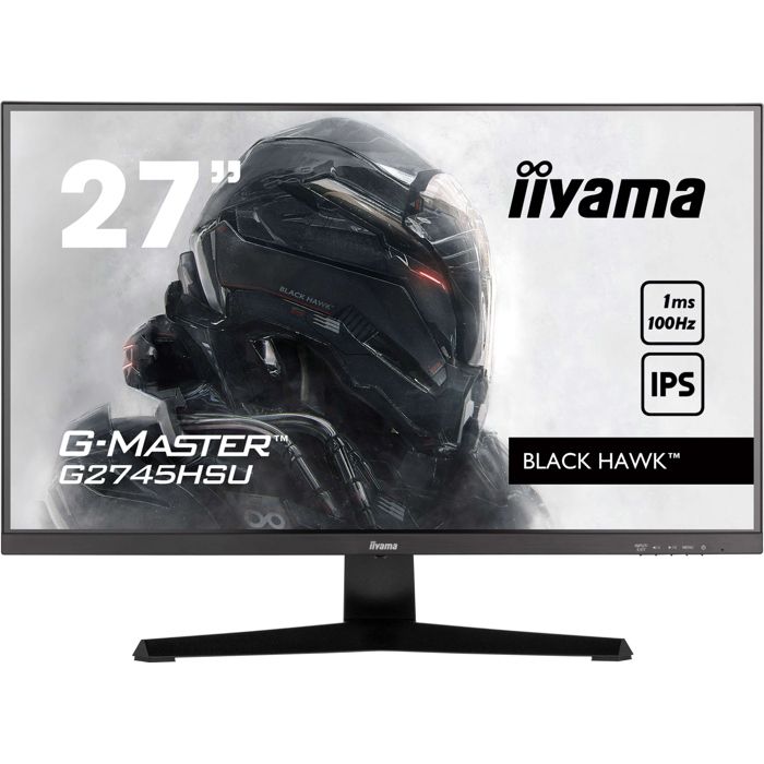 PC screen - IIYAMA - G2745HSU-B2 - 27 FHD - IPS - 100Hz - 1ms - HDMI/DP/USB HUB - Black