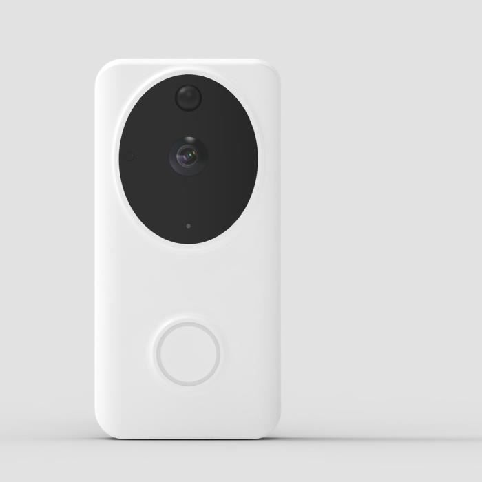 Logicom Home Belly Visio Camera HD 720p 166° Sonnette vidéo connectée Wi-Fi – Vision nocturne infrarouge Détection de mouvements