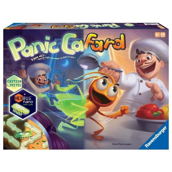Panico scarafaggi fosforescenti, divertente gioco di velocità, edizione 10° anniversario, bambini e genitori, dai 5 anni, 20973, Ravensburger