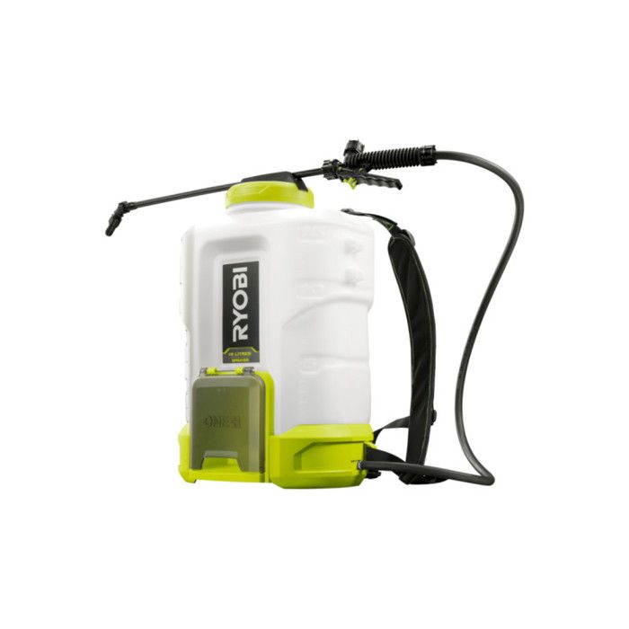 RYOBI - 18V backpack sprayer - up to 6.2 bars - flow rate 1 l/min to 1.8 l/min - 15 L tank - sold without battery - RY18BPSB-0