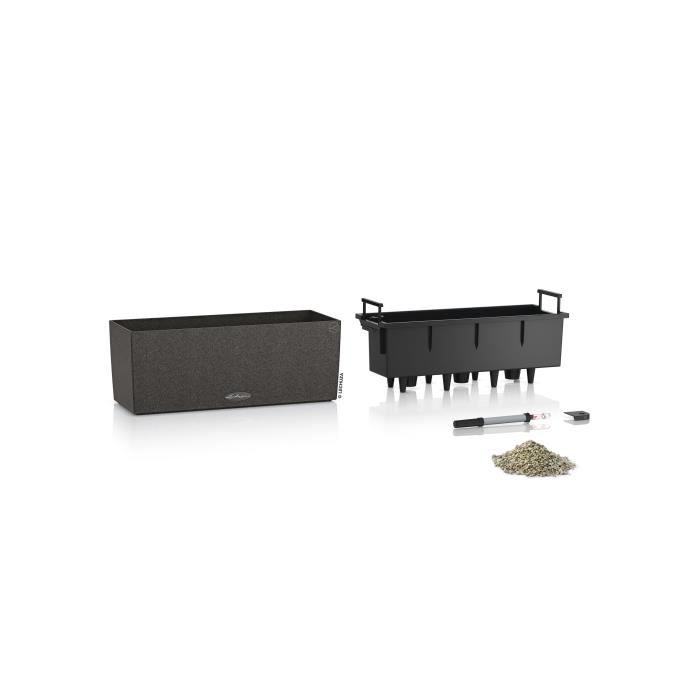 Image secondaire de LECHUZA Jardiniere BALCONERA Stone 50 ALL-IN-ONE Noir