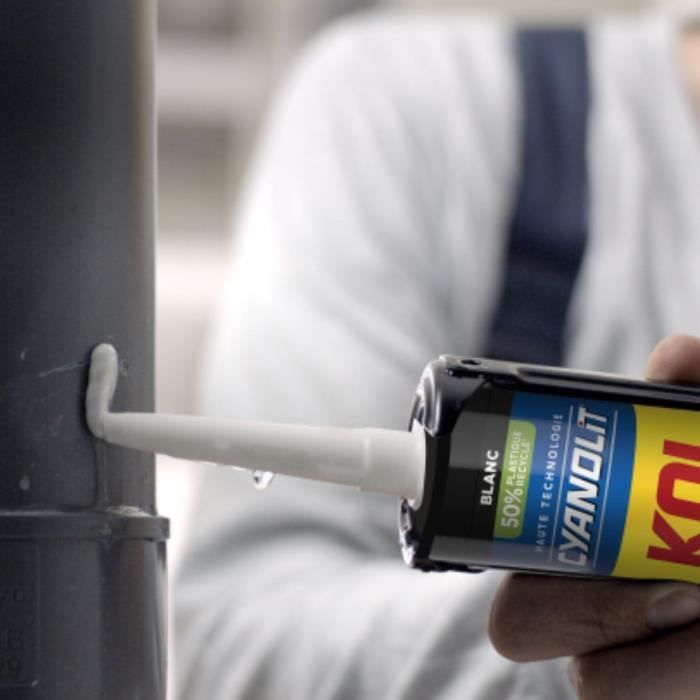 Adhesive Fixative and Sealant Multiuse White 290 ml Cartridge Resistant Flexible