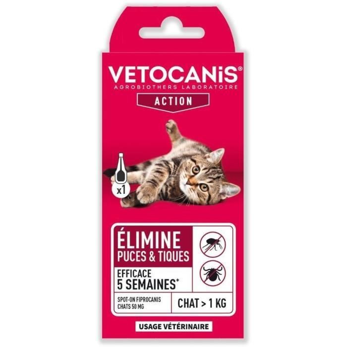 Spot-on pipetta fipronil gatto