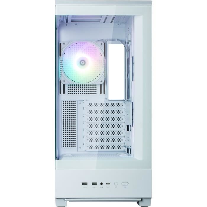 Image secondaire de Boîtier PC ZALMAN P50DS White avec Panneau en Verre Trempé