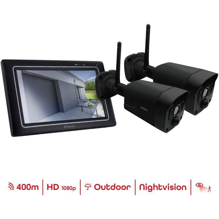 Kit 2 telecamere - CHACON - Wireless - IP touch screen