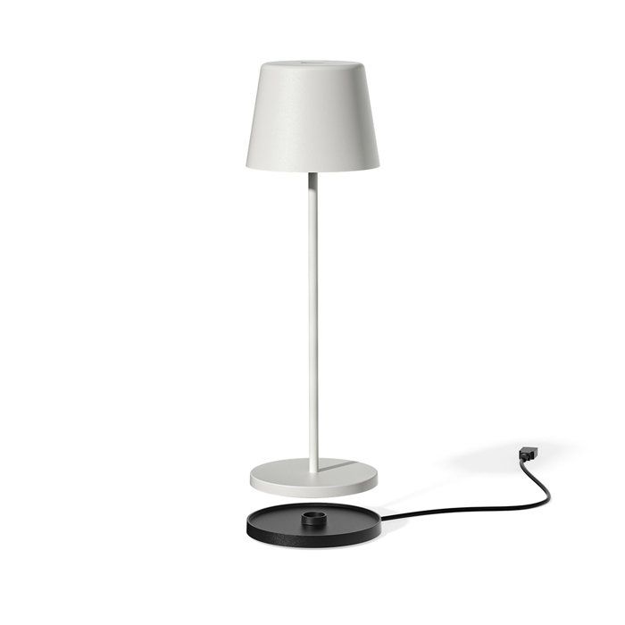 Lampe de Table Sans Fil KELLY WHITE - Design Élégant et Rechargeable
