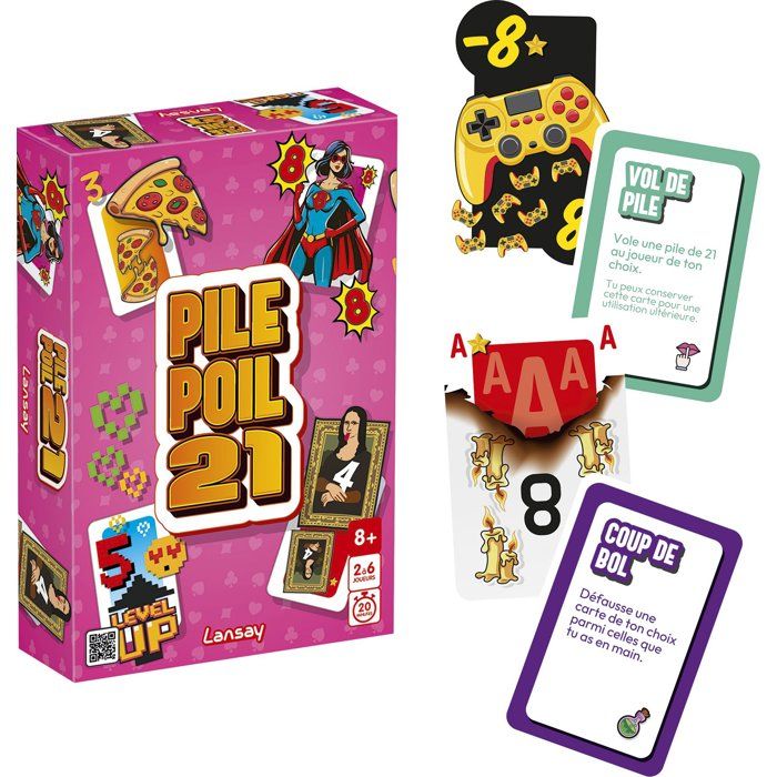 Image secondaire de Pile Poil 21 - Le Jeu de Cartes Fun et Surprenant
