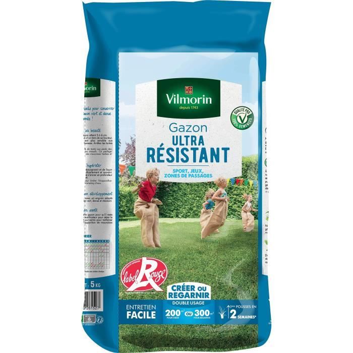 Image secondaire de VILMORIN Semences de gazon ultra-résistant Label Rouge - 5 kg