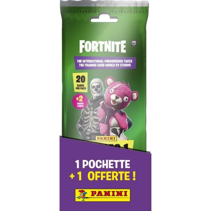 PANINI - Fortnite Trading Cards - Fat Pack - Offre Spéciale 1+1 Offert