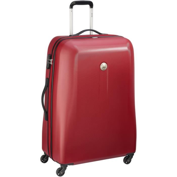 DELSEY Valise Airship Trolley 76 Cm 4 Roues Rouge