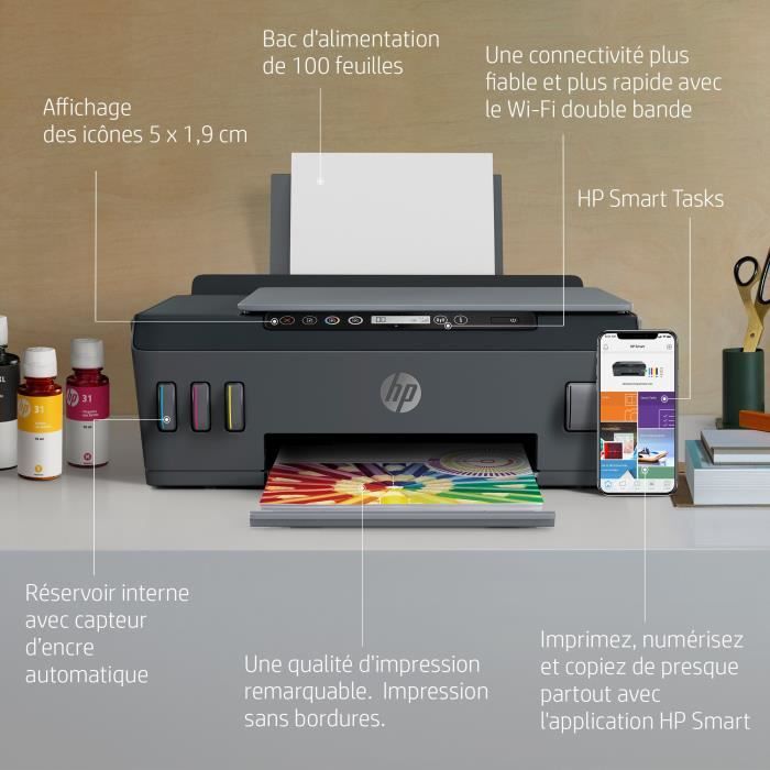 HP Smart Tank Plus 555 Imprimante tout-en-un couleur a réservoir d'encre