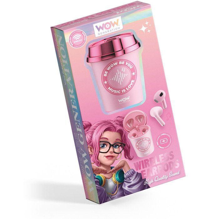 Image secondaire de Écouteurs sans fil Rose pour Enfants - WOW GENERATION