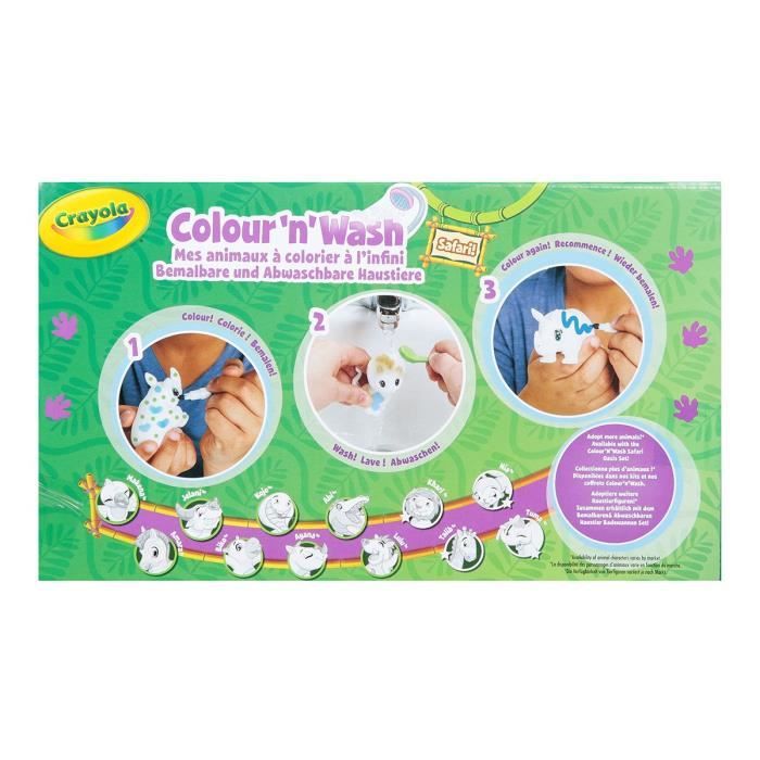 GOLIATH Washimals Kit Safari Mes Animaux a Colorier