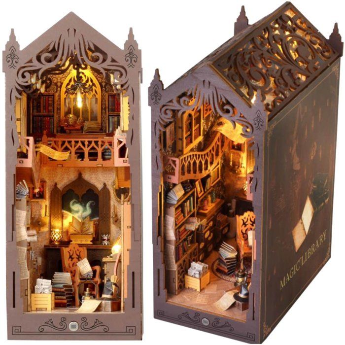 Book Nook - Kit DIY Maquette 3D Serre Livre Librairie Magique